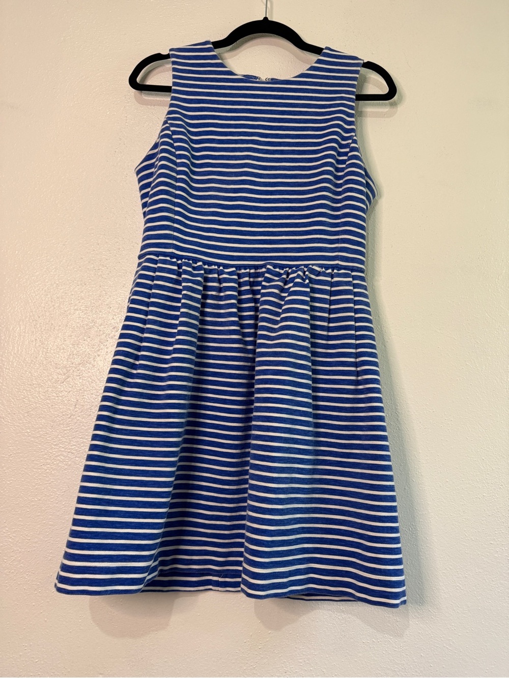 J. Crew Blue and White Striped Tank Dress - Classic Summer Style. Sz M.